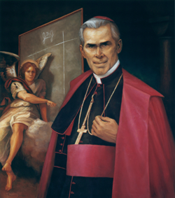 Bishop Sheen and an Angel